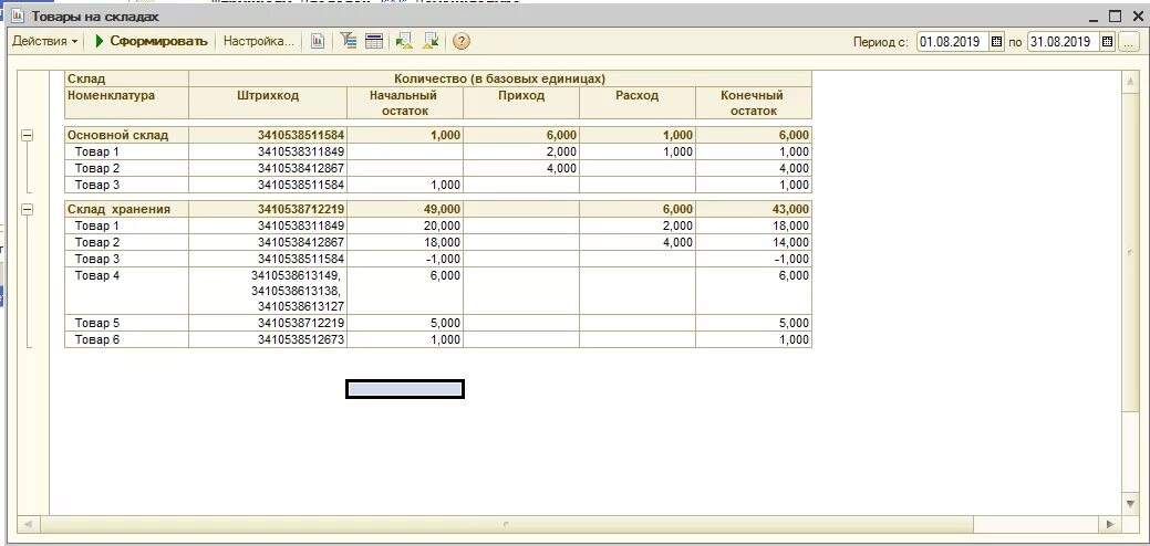 Где базовая 1. Отчет ведомость по товарам на складах в 1с. Ведомость по партиям на складах в 1с. Ведомость по партиям товаров на складах в 1с. Ведомость по товарам на складах 1с 8.3 с штрих кодом.