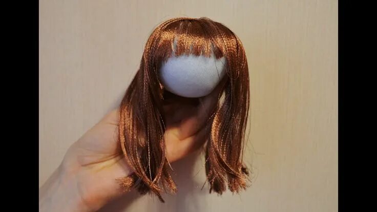 Волосы из атласной ленты ❀ Hair of satin ribbons Doll hair, Doll wigs, Rag doll 