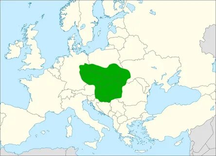 Великая моравия на карте