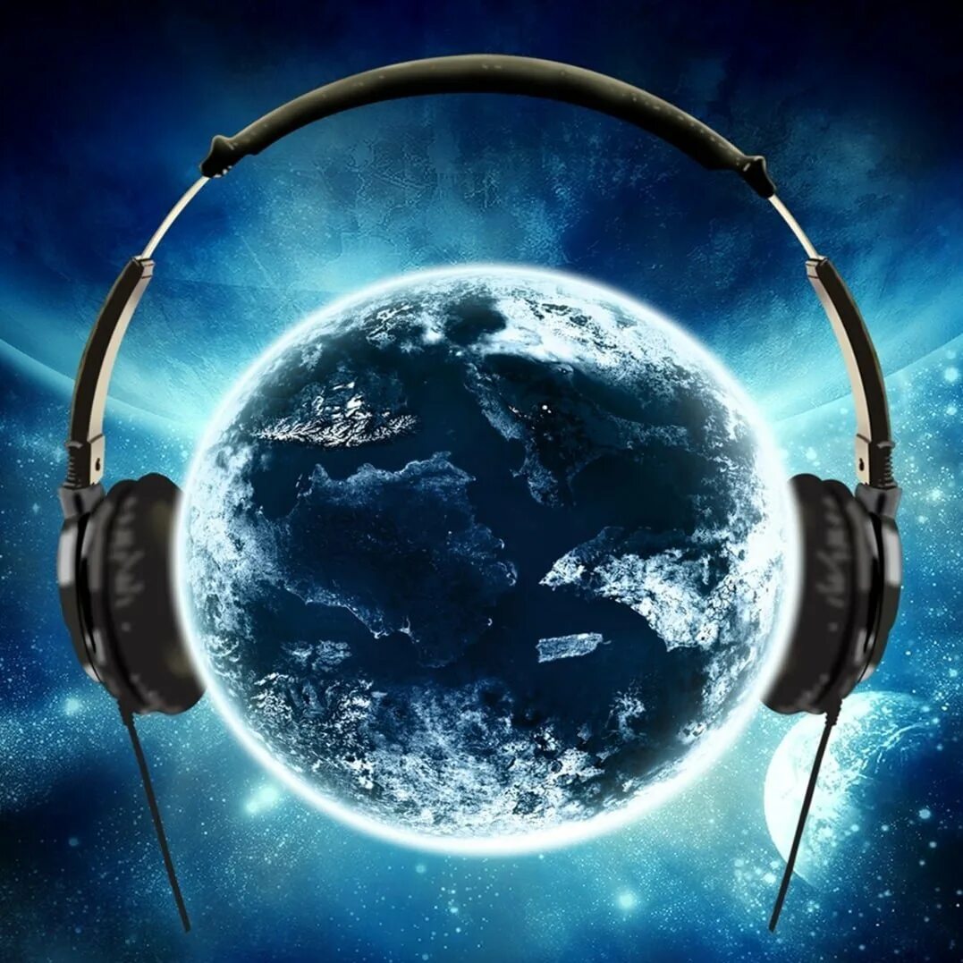Современные дети планеты песня. Земной шар в наушниках. Музыкальный космос. Земля в наушниках. Музыкальная Планета.