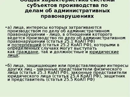 Субъект дела