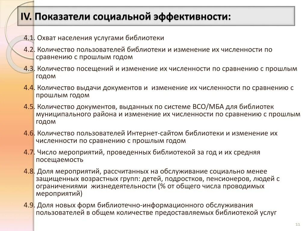 Количество посещений библиотек. Показатели социальной эффективности. Показатели эффективности социальной работы. Показатели эффективности библиотеки. Социальные индикаторы результативности.