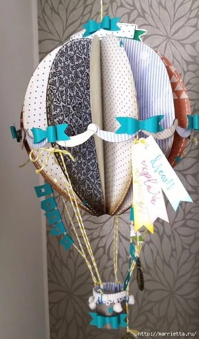 мастер класс воздушный шар с корзиной. воздушный шар с корзиной. воздушный шар из ткани. интерьерное украшение воздушный шар. объемный воздушный шар.