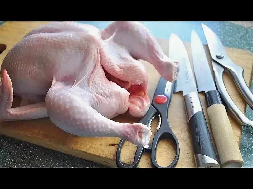 Как уложить курицу