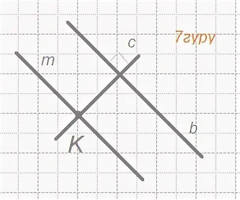 Перечертите рисунок проведите через точку к