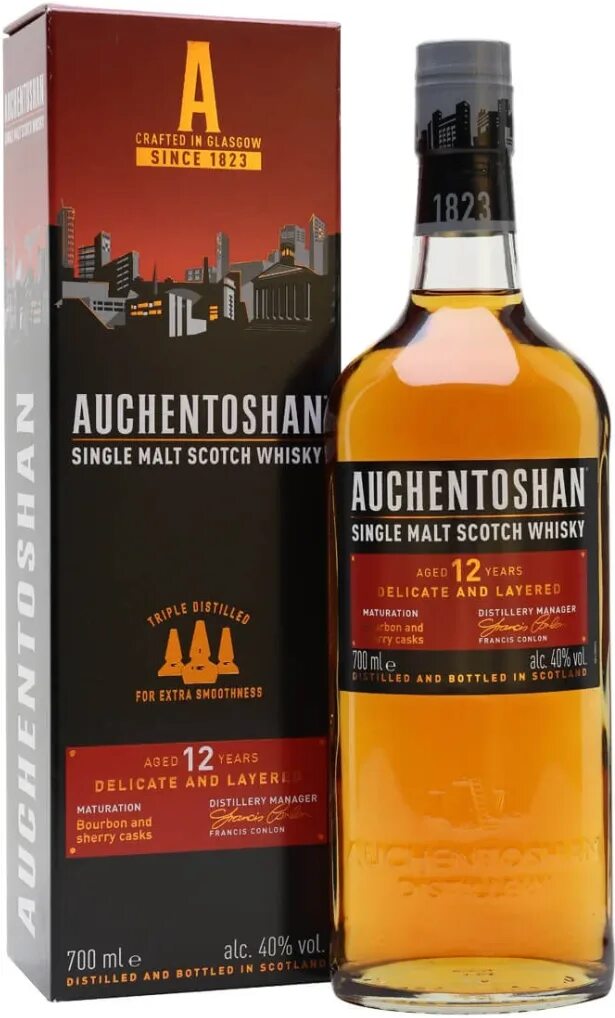 Auchentoshan single. Виски Auchentoshan Single Malt Scotch. Auchentoshan Single Malt Scotch Whisky 0.7. Окентошен сингл Молт скотч виски. Аушентошан виски 12.