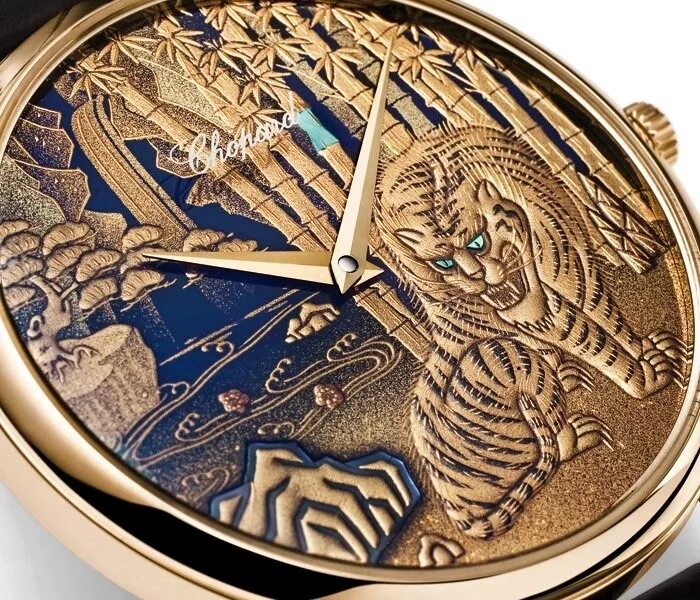 Chopard l.u.c XP. Эксклюзивные часы. Эксклюзивные часы наручные. Часы с тигром на циферблате.