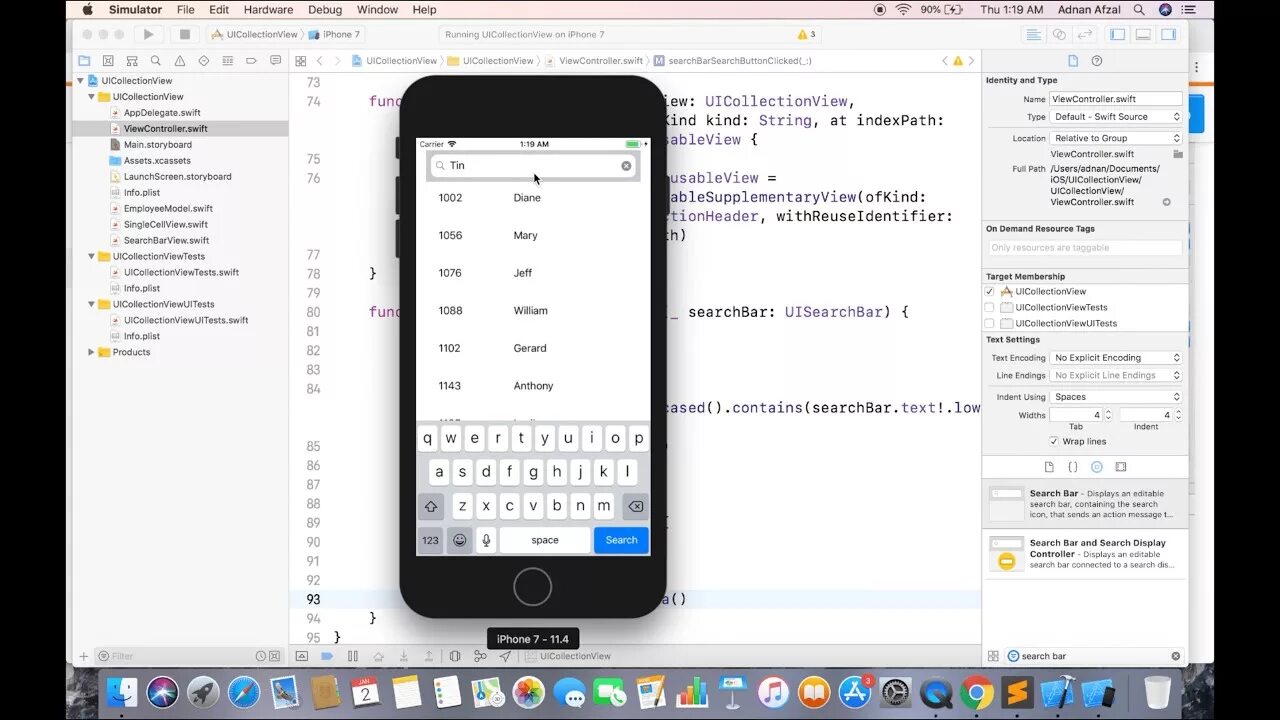 Ios разработка swift. Swift search bar. swift ios xcode. uicollectionview swift.