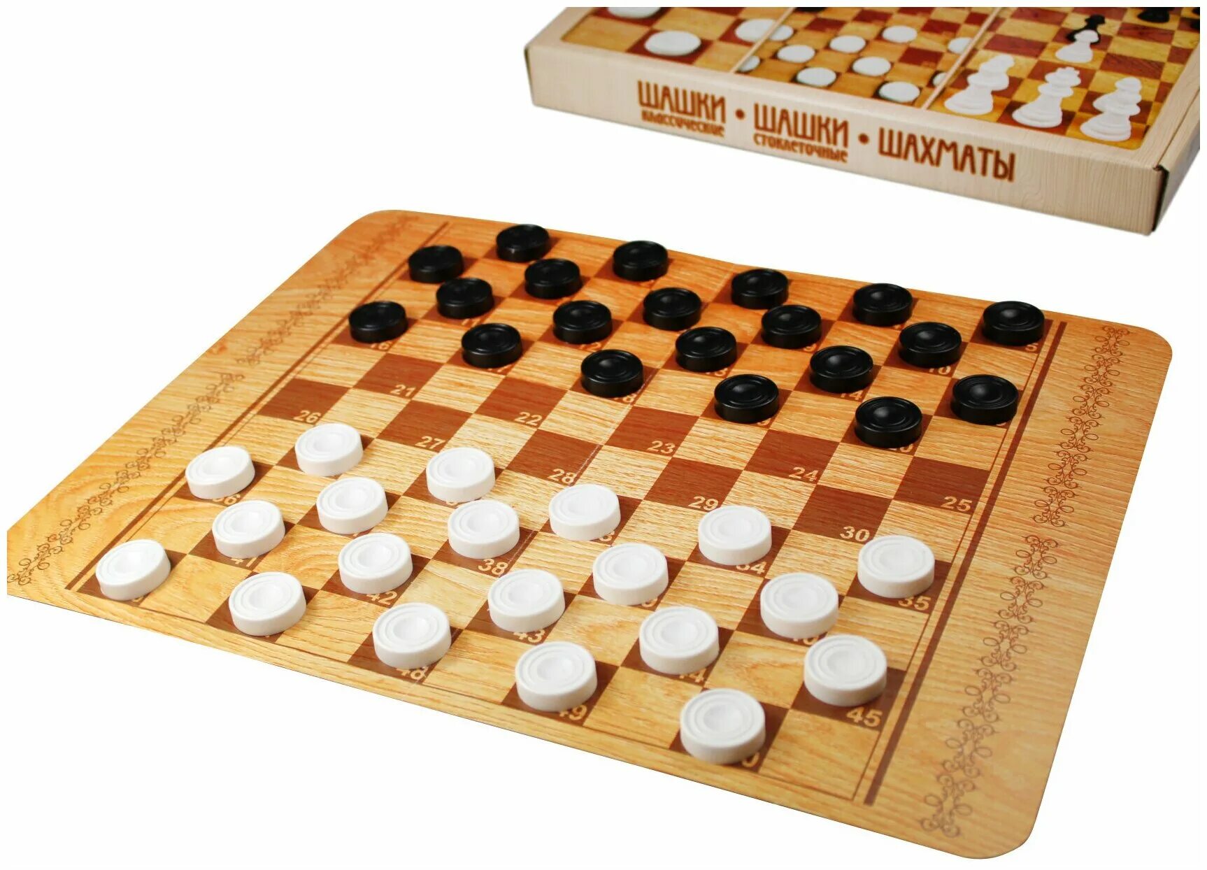 100 клеточные шашки