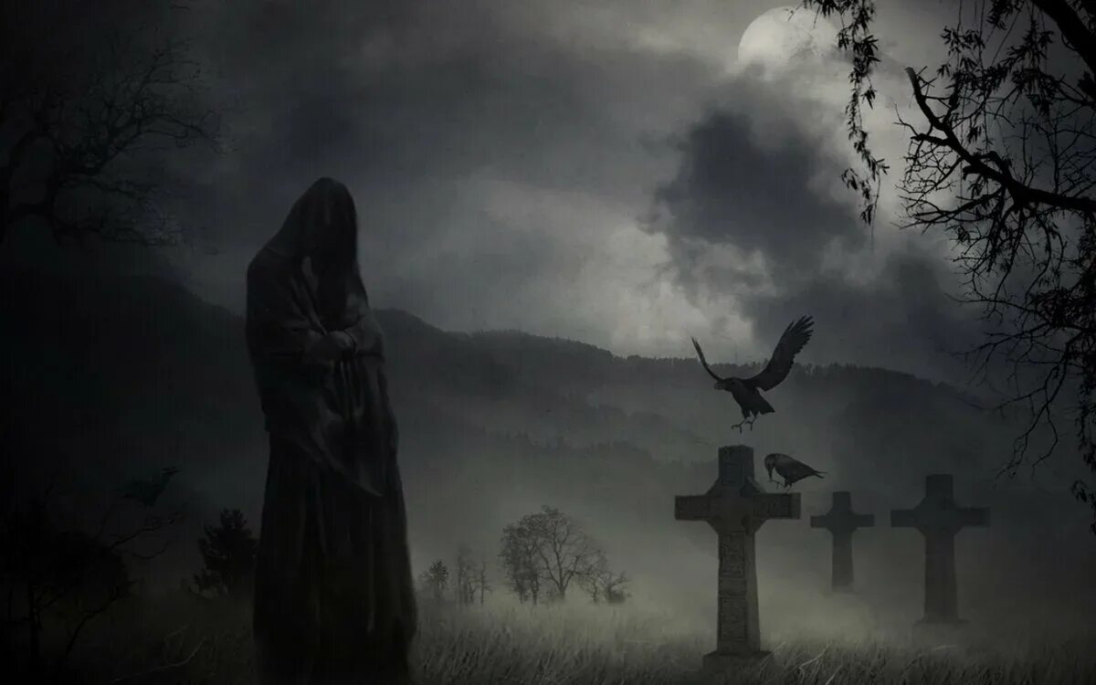 Смерть фэнтези. Мрачное кладбище. Со смертью владельца. Со смертью владельца. Смерть фэнтези.