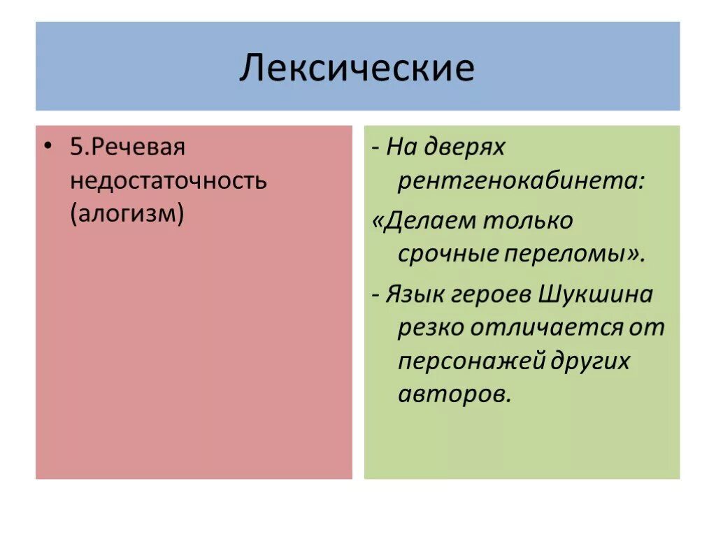 Речевая недостаточность примеры. Речевая недостаточность ошибки. Речевая недостаточность примеры ошибок.