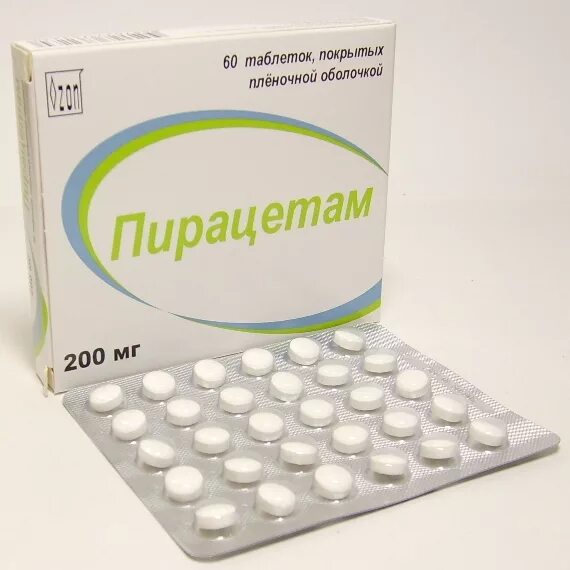 Пирацетам таблетки покрытые оболочкой пленочной 800 мг х30 - купить в интернет-а