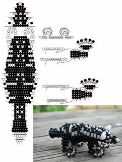 Фигурки животных из бисера схемы