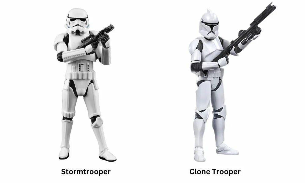Clone vs clone. Hasbro игрушки star wars clone wars. clone trooper phase 1.