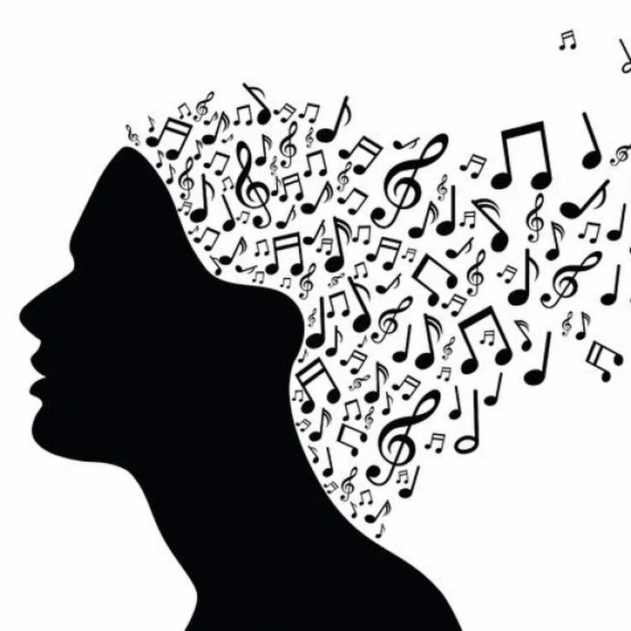 Играют песни в голове. Мысли в голове. Мелодия в голове. Музыкальная голова. Человек с музыкой в голове.