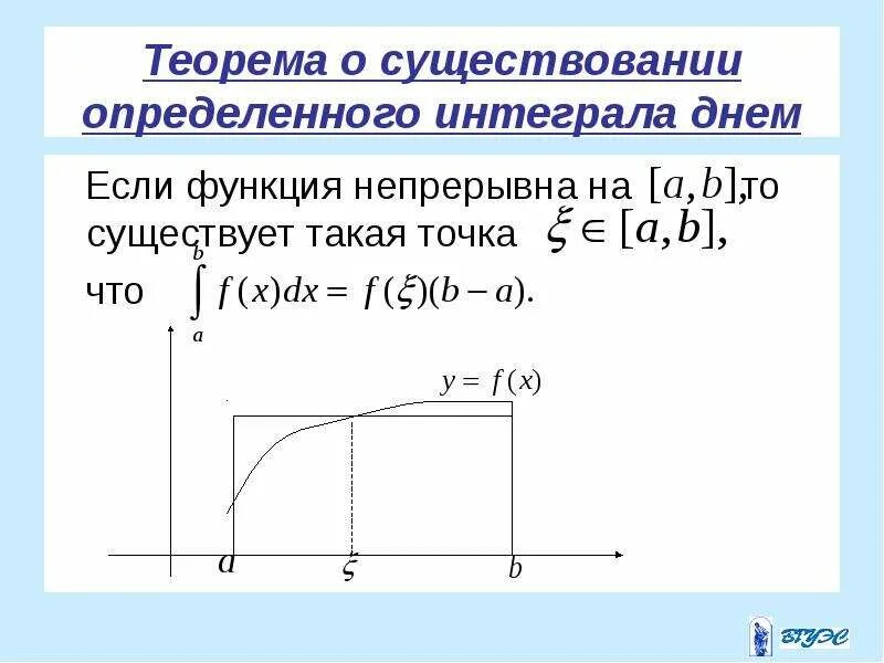 Теорема существования определенного интеграла. Теорема о существовании определённого интеграла. Определенный интеграл теорема существования. Теорема существования неопределенного интеграла.