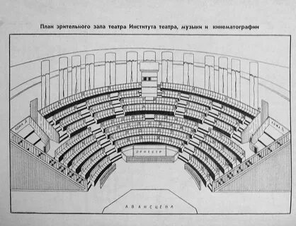 План зала театра