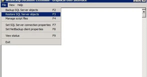 Sql restore database. Restore database ms sql. ms sam databases have not found (press any key to exit.
