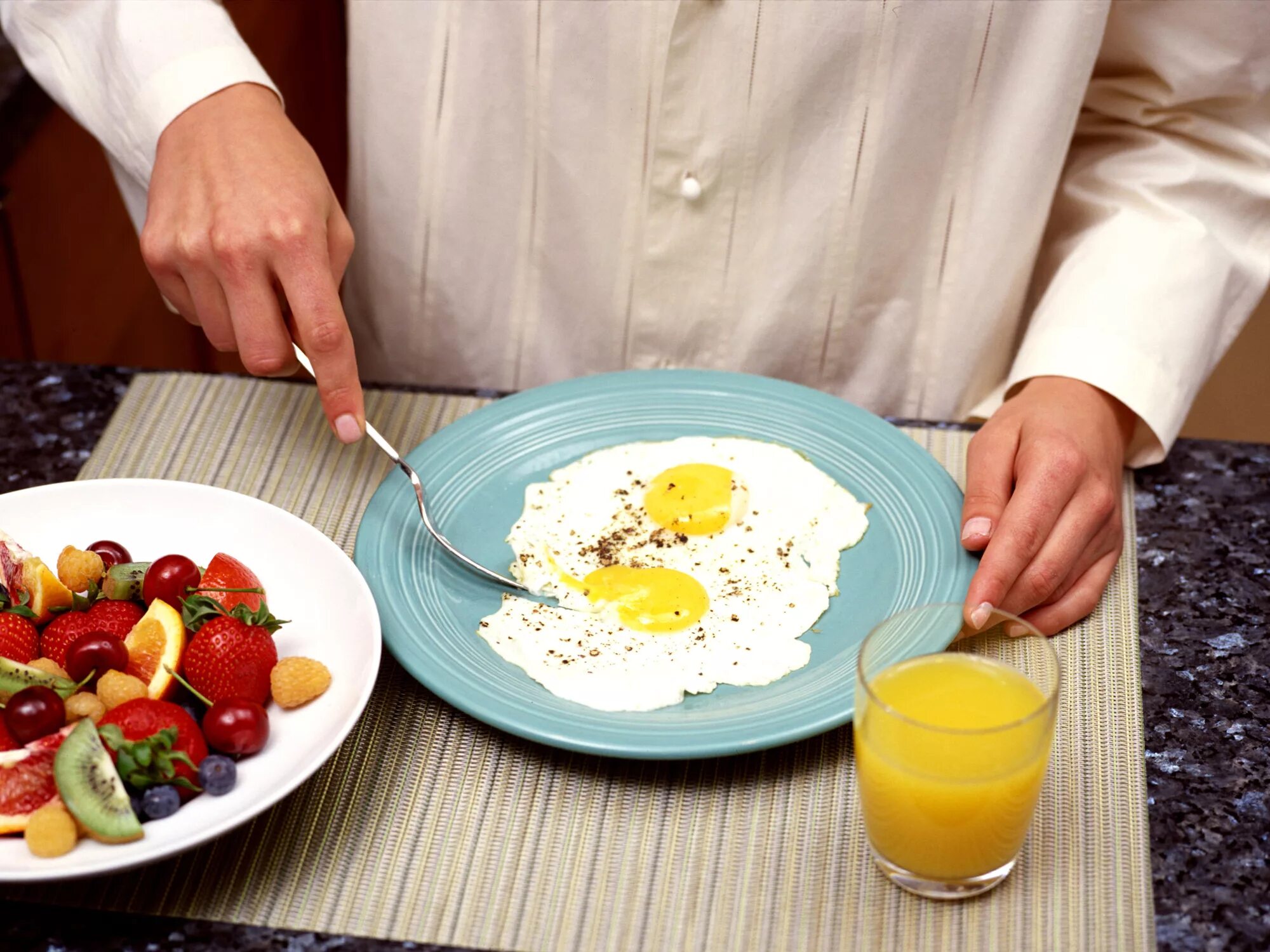 We made breakfast
