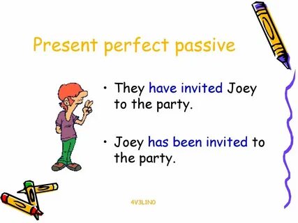 Present perfect simple passive voice