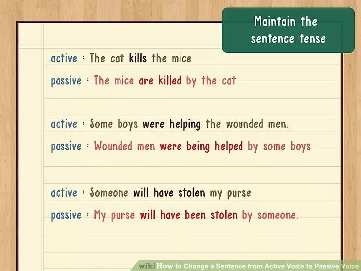 From sentences using the passive. Passive Voice sentences. Active Voice sentences. Active into Passive Voice. Sentences in Passive.