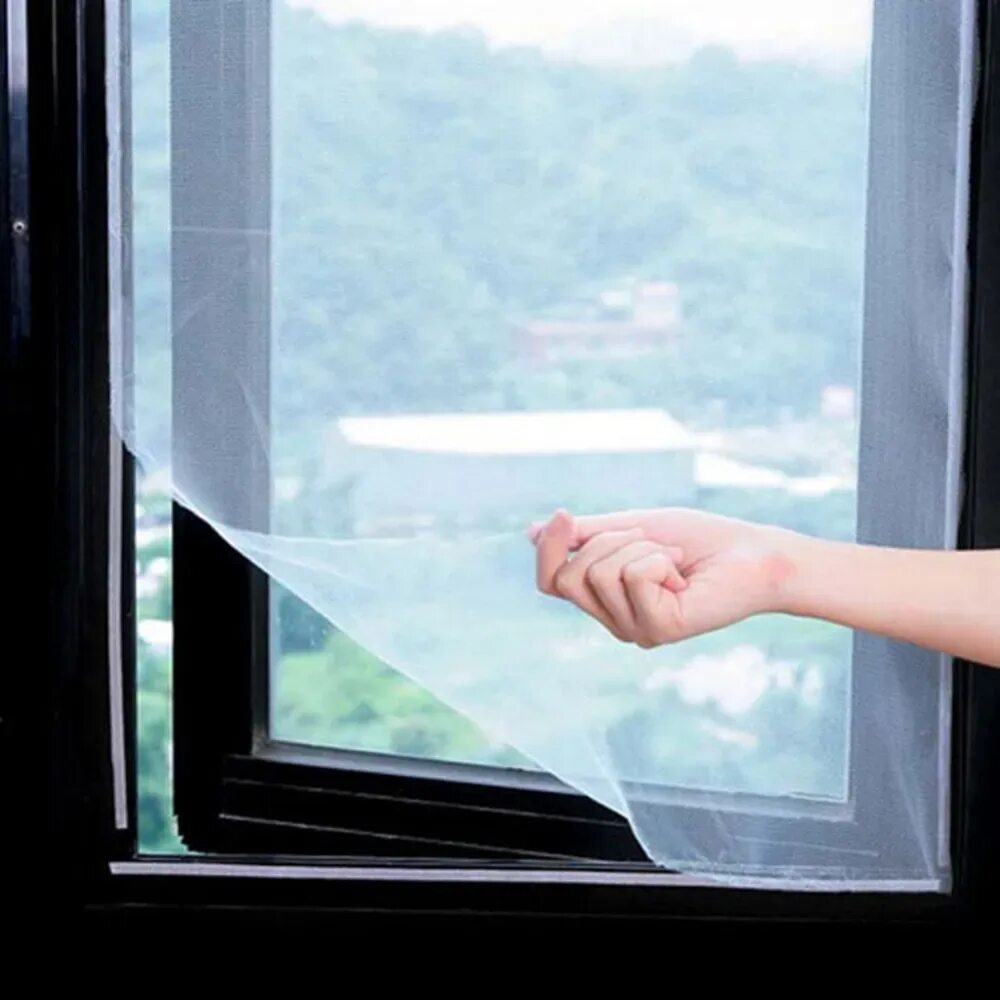 Сетка от комаров на окна 61.5×128.5. Москитные сетки на окна. Антимоскитная сетка для пластиковых окон. Сетка на окно.