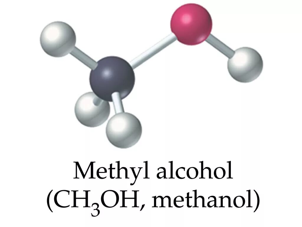 Формула спирта метанола. Молекулярная формула метилового спирта. Молекула метилового спирта.