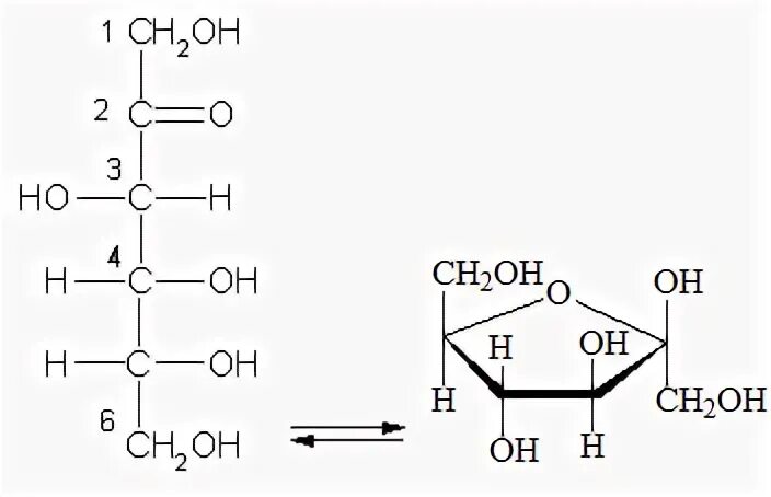Фруктоза гидроксильная группа