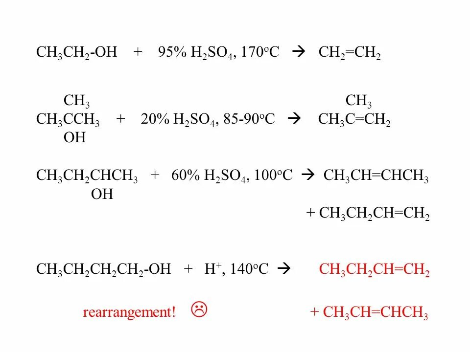 Ch3 ch2 4 oh. Ch3ch2ch2oh h2so4 t&gt;140. ch3 ch3 h2so4. ch3 ch oh ch2 ch3 h2so4 180. ch3 ch2 ch2 oh t 140.