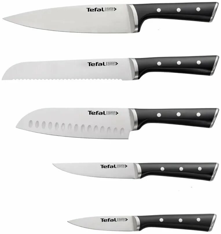 Набор кухонных ножей tefal. Tefal Ice Force k232s574. Tefal Ice Force k232s414. Набор кухонных ножей Tefal Ice Force (k2324s74). Шеф-нож Tefal Ice Force.