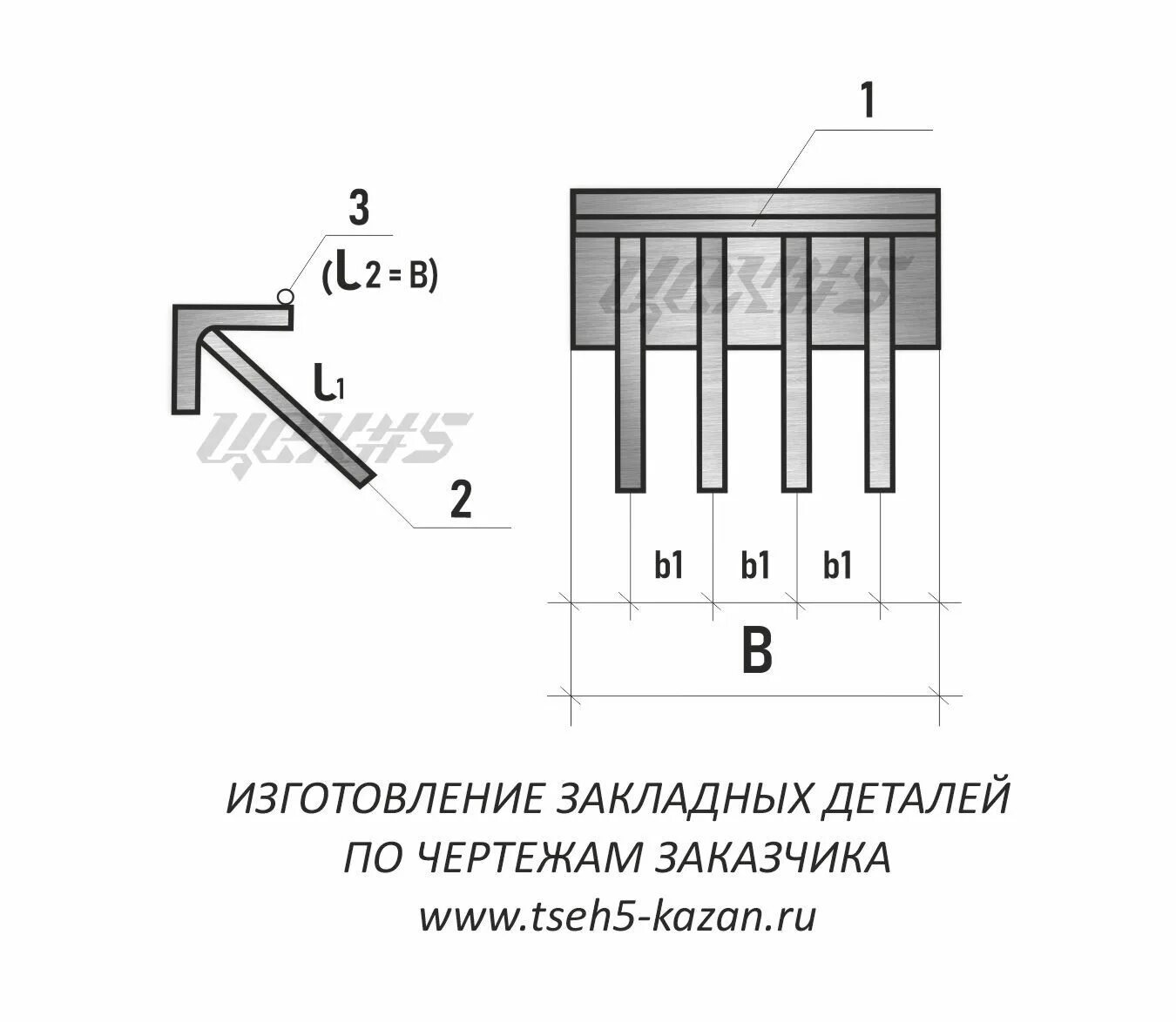 Закладная деталь МН 515 исп. 1.400-15.В1.510-14 купить от 426 руб./шт. в Нижнем 
