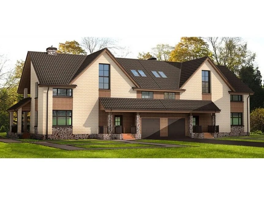 дуплекс 400 м2. дом с двумя входами. дом с двумя входами. коттедж на две семьи. дом на две семьи.