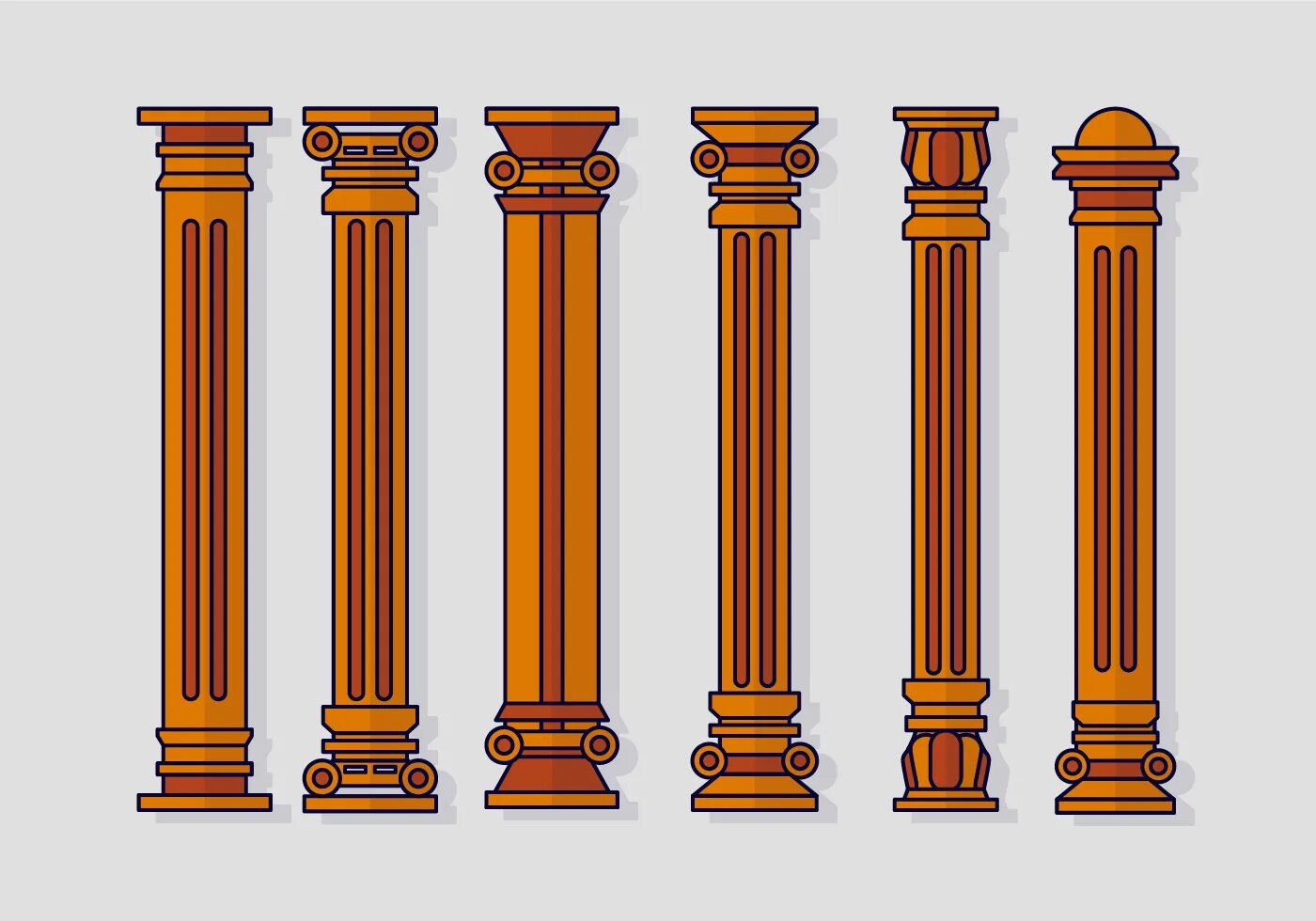 Turned columns