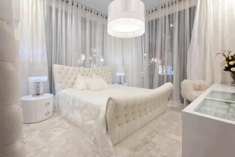 Белые спальни в современном стиле дизайн