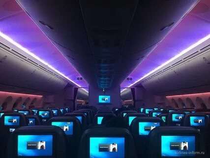 Боинг 787 дримлайнер салон