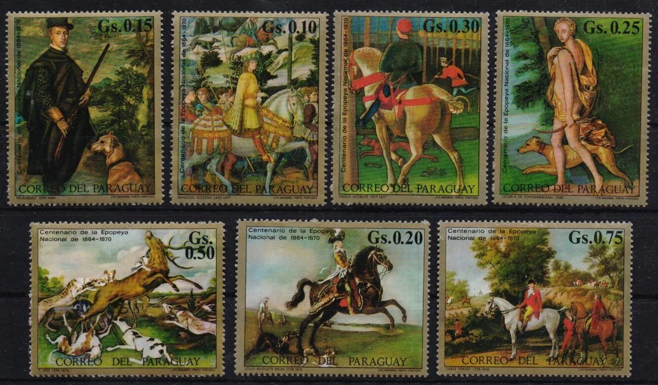 Каким событиям посвящены данные почтовые марки. Почтовые марки Парагвай искусство. Почтовые марки Парагвай Наполеон. Марки с картинами художников. Почтовые марки живопись.