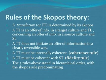 Translation theory
