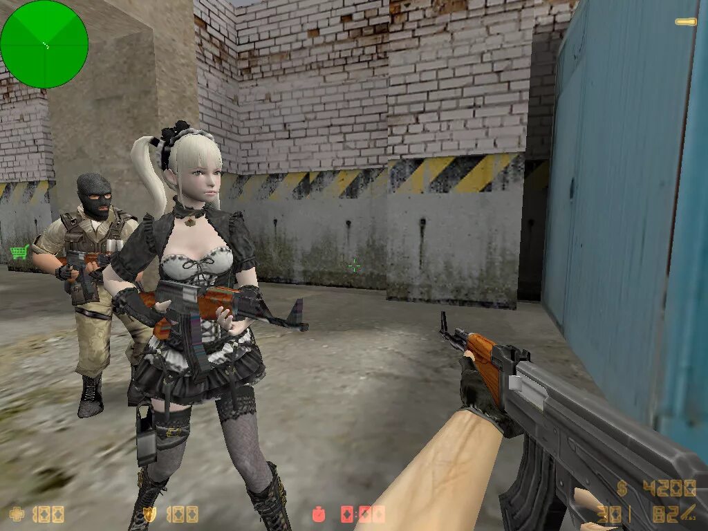 Женская кс го. Модель "Special Force 2 gothloli" для CS 1.6. Модель КС 1.6 gothloli. CS 1.6 Skins. Counter-Strike 1.6 (CS).