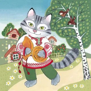 Рисунок кота из сказки