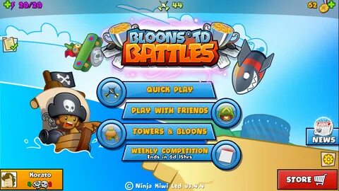 Resultado de imagen para bloons battles menu.