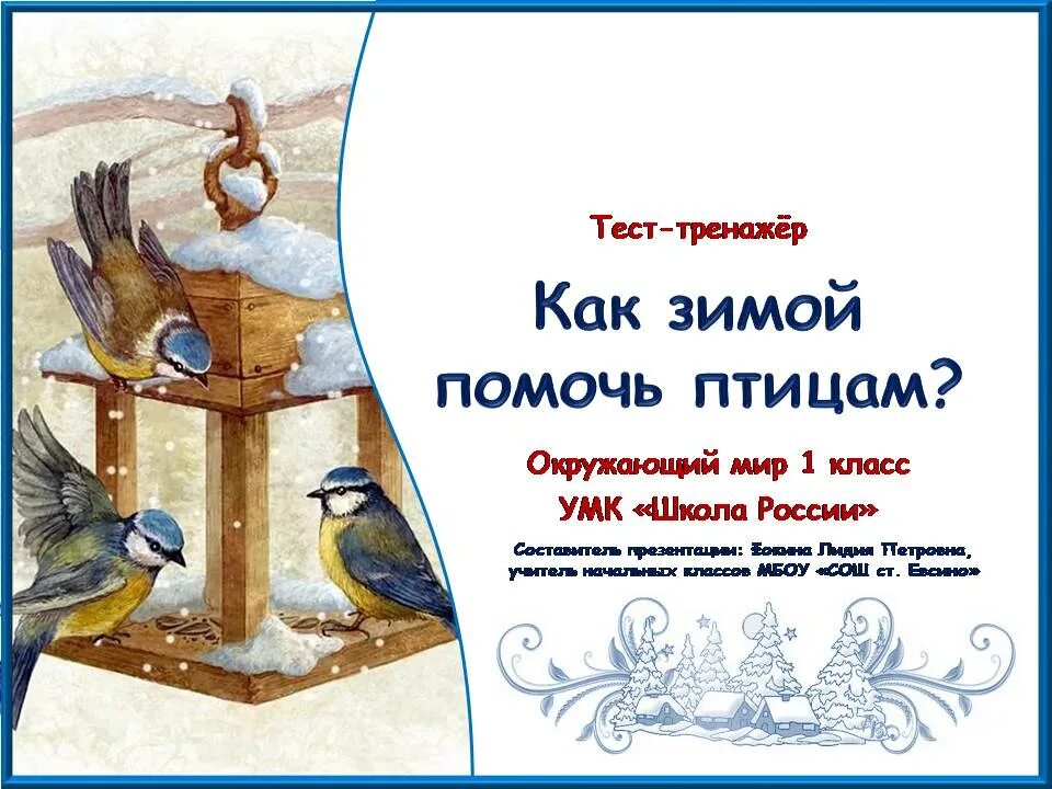 Экологический проект берегите птиц