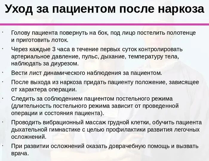 За сколько до наркоза нельзя пить. Положение больного после наркоза. Уход за пациентом после анестезии. Наблюдение за пациентом после наркоза. Наблюдение за пациентом после наркоза алгоритм.