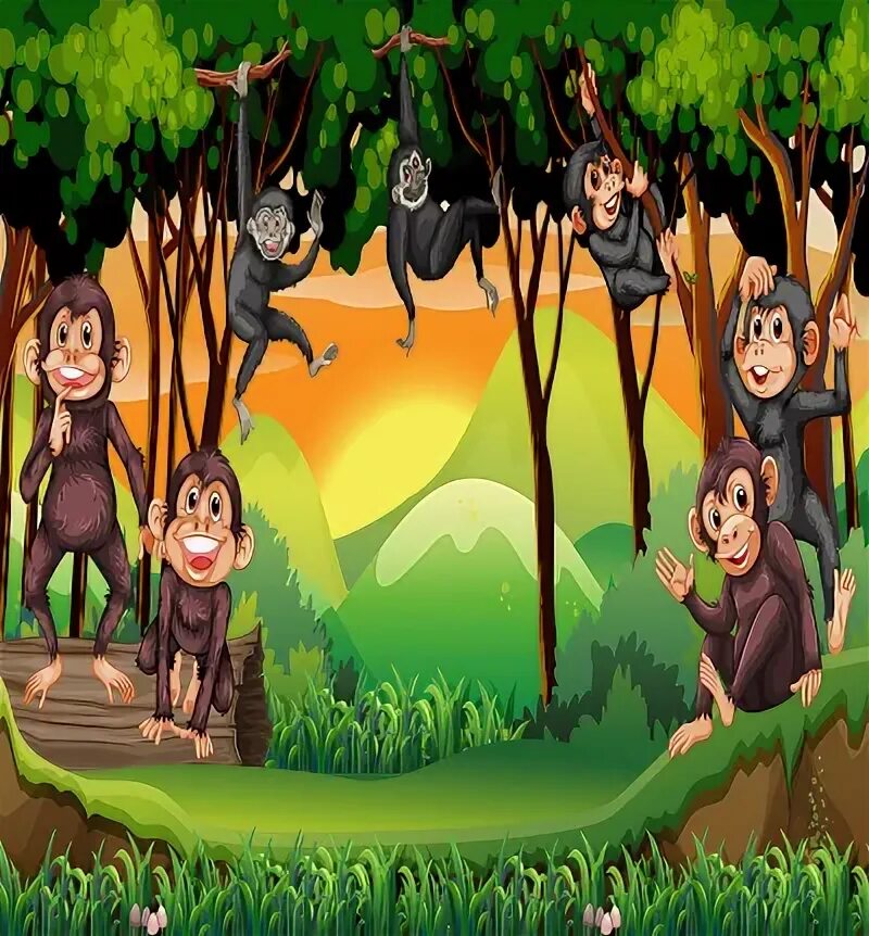 The monkeys always climb trees. Monkeys climbing trees gifs. a picture of a climbing monkey for kids.