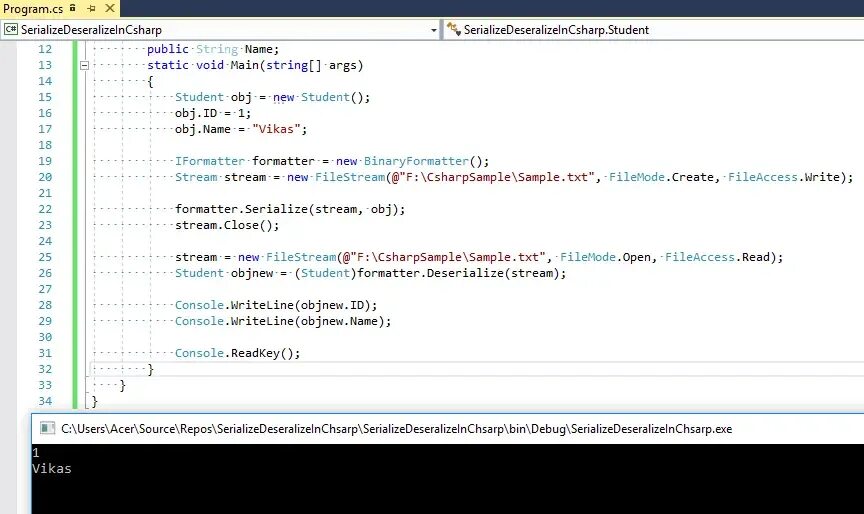 Deserialize string. Deserialize string