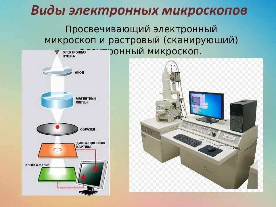 Какие бывают микроскопы виды. Электронная микроскопия. типы электронных микроскопов. виды электронной микроскопии. микроскоп вид изображения.