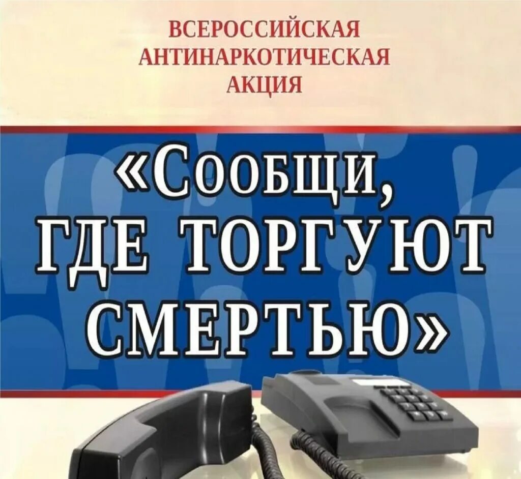 Этапы акции сообщи где торгуют смертью