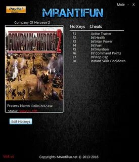Company of heroes 2 трейнер