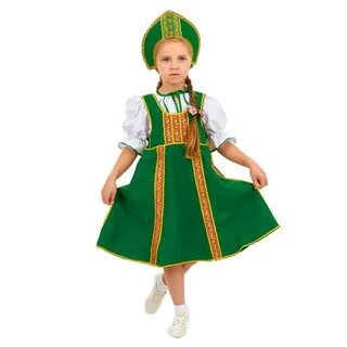 Народный костюм зеленый