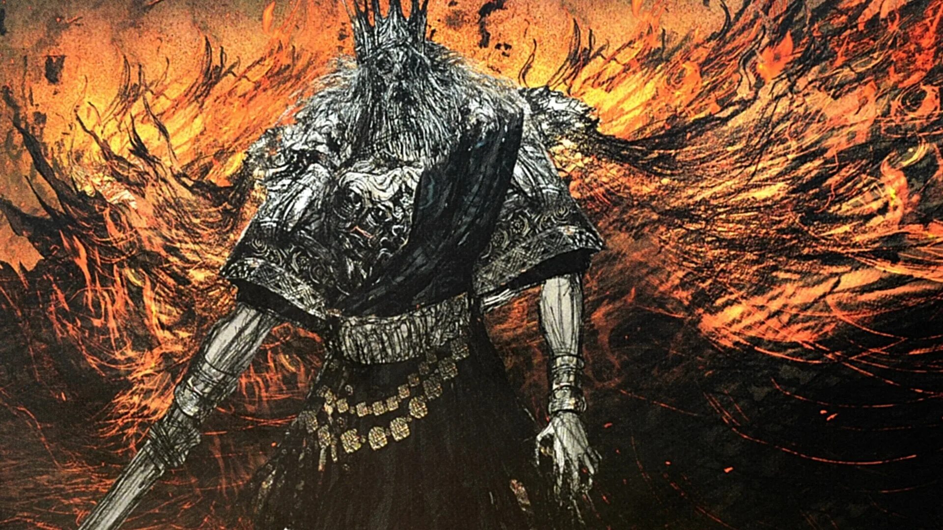 Дарк. Dark Souls Гвин. Дарк соулс Король Гвин. Гвин арт. Дарк соулс HD 1920x1080.