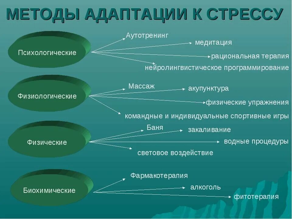 Методы адаптации к стрессу. Механизмы адаптации к стрессу. Способы адаптации к стрессору. Методы адаптации к стрессу психологические.